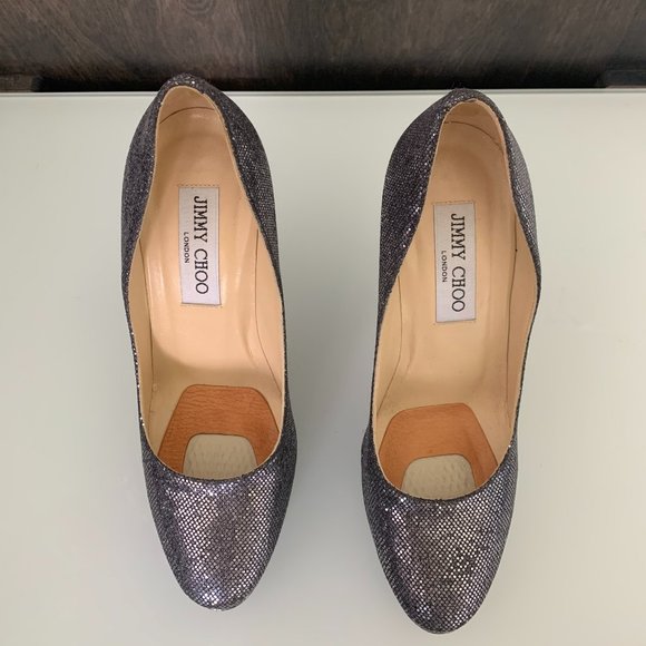 JIMMY CHOO Metalic Glitter Pumps - US 5.5/EU 35.5 - Picture 6 of 8